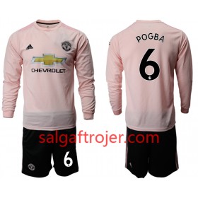 Manchester United Fodboldtrøjer POGBA 6 Børn Udebanesæt 2018/19 Langærmet